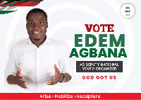 Edem Agbana is an aspiring Deputy National Youth Organiser of the NDC