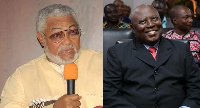 Former President Jerry John Rawlings and former Special Prosecutor, Martin Amidu