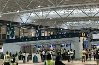 A cross section of the Kotoka International Airport