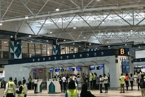 A cross section of the Kotoka International Airport