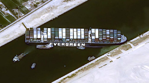 Evergreen Ship Stuck In Suez Canal