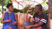 Ghanaian actress, Stacy Mawusi sharing her experience with SVTV Africa