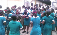 The nurses began their picketing on Monday