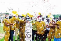 Celebrants at the 60th Anniversary celebrations of the school at Obuasi