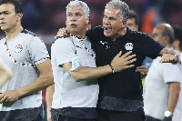 Egypt Head Coach, Carlos Quieroz (right)