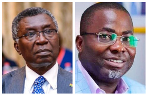 Professor Frimpong Boateng and Charles Bissue