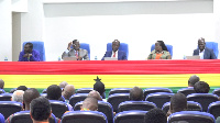 Deputy Director of Foreign Banking Operations at the Bank of Ghana, Eric Kweku Hammond (2nd left)