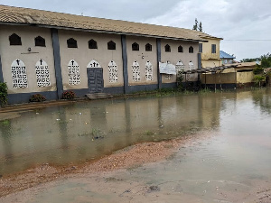 A flooded community