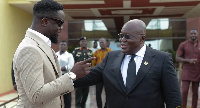 President Nana Addo Dankwa Akufo-Addo with Sarkodie