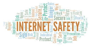 Internet Safety Word Cloud Made Text 129926745