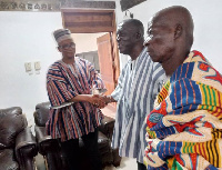 Dr. Abdulai (l) and Nana Nketia V, Essikado Omanhene