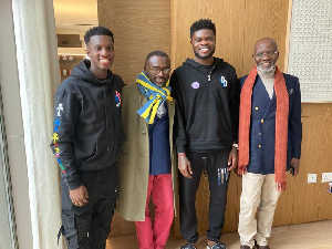 A photo of Thomas Partey, Gabby Asare Otchere-Darko and Eddie Nketiah