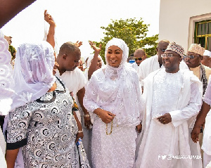 Vice President Dr Mahamudu Bawumia with his wife Hajia Samira Bawumia