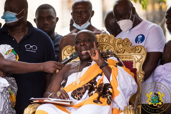 Okyehene, Amoatia Ofori Panin II has been criticised for endorsing some political parties