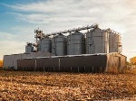 A file photo of a grain silo