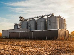 A file photo of a grain silo