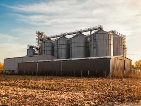 A file photo of a grain silo