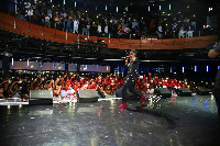 Shatta Wale on stage