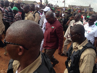 President John Mahama on the health walk in Kumasi