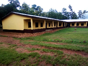 Shot of beneficiary school, Kecheibi Primary, in the Nkwanta South Municipality of Oti Region