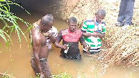 The delegates marched to the river to invoke curses