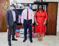 GFA President,Kurt E.S Okraku, Mrs. Hilary Boaten & Mr. Martin Brobbey