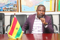 President of the Armwrestling Federation of Africa, Charles Osei Asibey