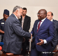 Vice President, Dr Mahamudu Bawumia with Mahmoud Hojjati, Iranian Agric Minister