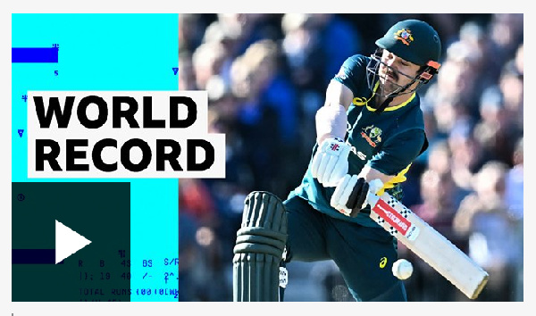 'Head smashes 80 as Australia break world record'