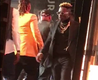 Shatta Wale was on stage whilst Stonebwoy was receiving his award