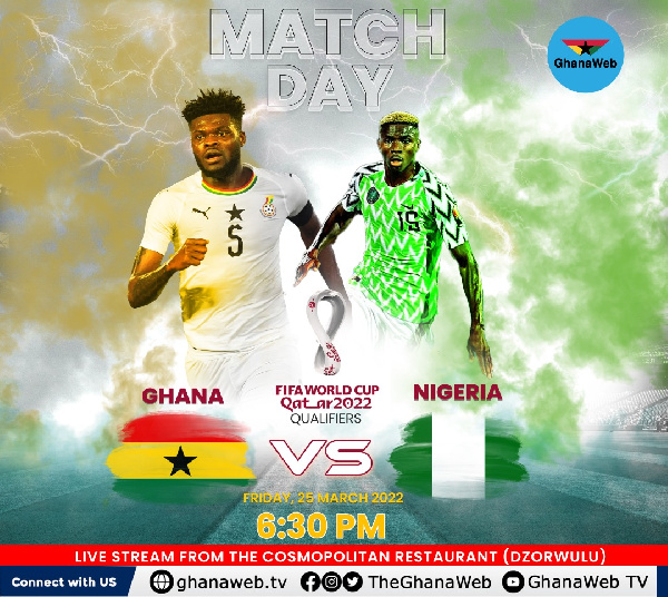 The game will be live on GhanaWeb TV