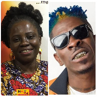 Musicians Hannah Marfo and Shatta Wale