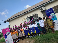 The girls were educated on menstrual hygiene management