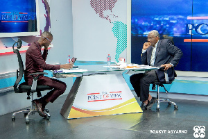 Former Energy Minister, Boakye Agyarko with Bernard Avle