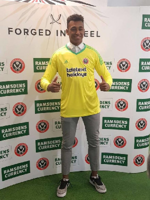 Sheffield United goalkeeper Jordan Amissah