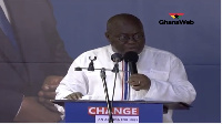 President  Akufo-Addo adressing a rally during the 2016 election campaign