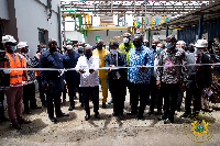 President Nana Addo Dankwa Akufo-Addo commissioning the plant