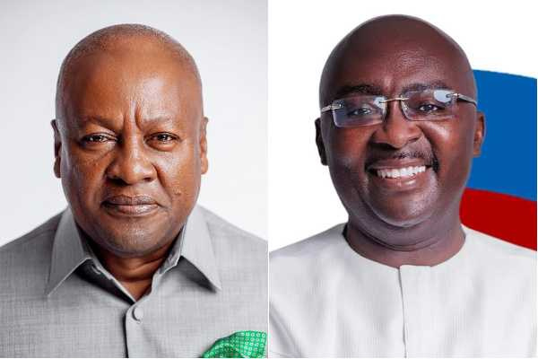 John Mahama and Dr Bawumia