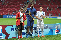 Clifford Aboagye and Paul Pogba at the U-20 World Cup