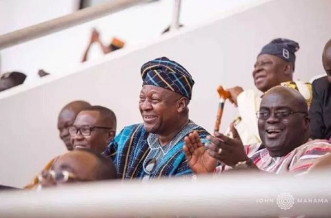 John Dramani Mahama, former President of Ghana at the Aliu Mahama Sports Stadium