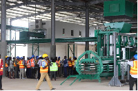 Some Members of Parliament took a tour of the facility on Monday