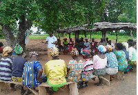 Stakeholders at the sensitization forum facilitated by one of the officials