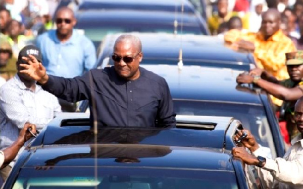 President John Dramani Mahama on campaign tour