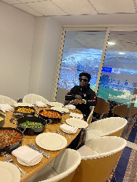 Kuami Eugene in the UK for Leicester and Watford match