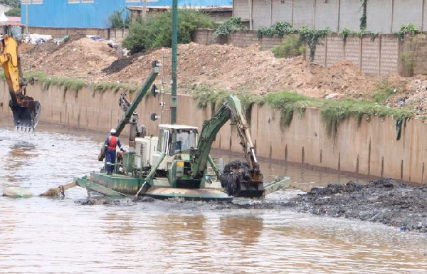 Dredge Masters is currently desilting the Odaw and Korle drains to prevent flooding