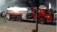 Officials explained that fire hydrants were covered with tables and containers by the traders