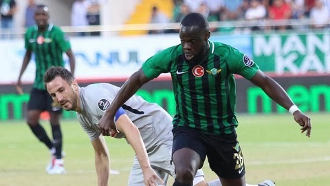 Elvis Manu is the leading scorer for relegation-bound Akhisarspor