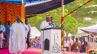 John Mahama speaking at the 88th Annual National Convention of the Ahmadiyya Muslim Mission Ghana