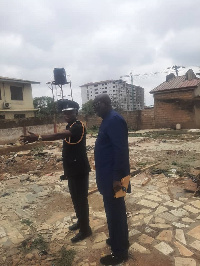 Francis Dadzie with COP Bediako