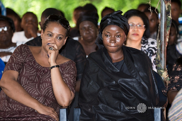 Barbara Mahama [in black], wife of late Major Maxwell Mahama.